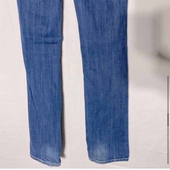 Grace In L.A. Distressed Low Rise Straight Leg Embroidered Flap Pocket Jeans 25 - Picture 14 of 16